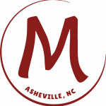 Madrona Asheville Circle M logo in Chili Red